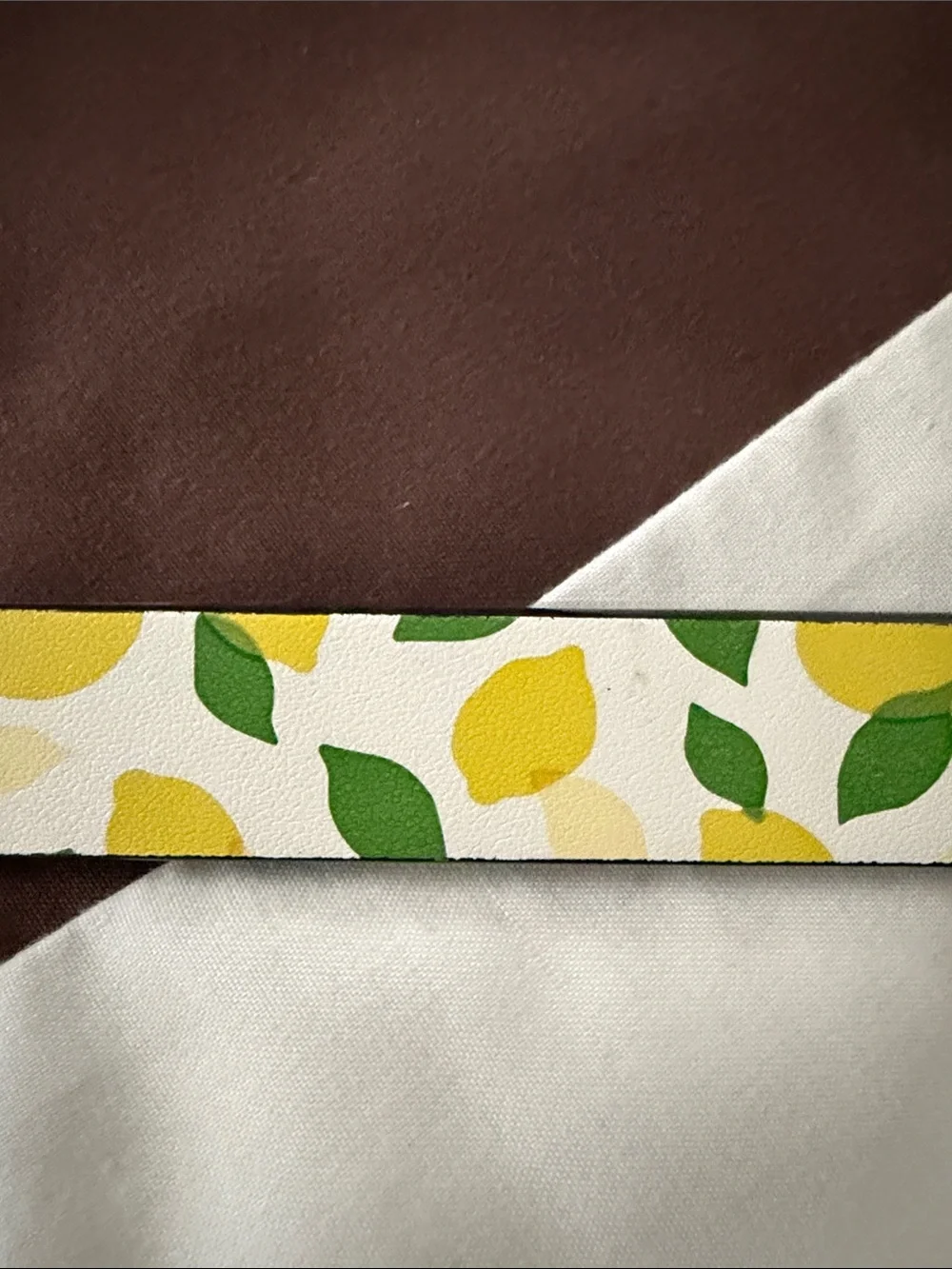 kate spade Yellow and Green lemon Spade-Buckle Belt MEDIUM